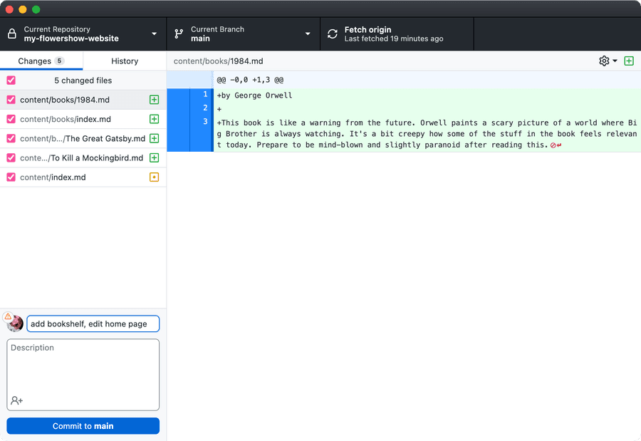 github-desktop-add-commit-message