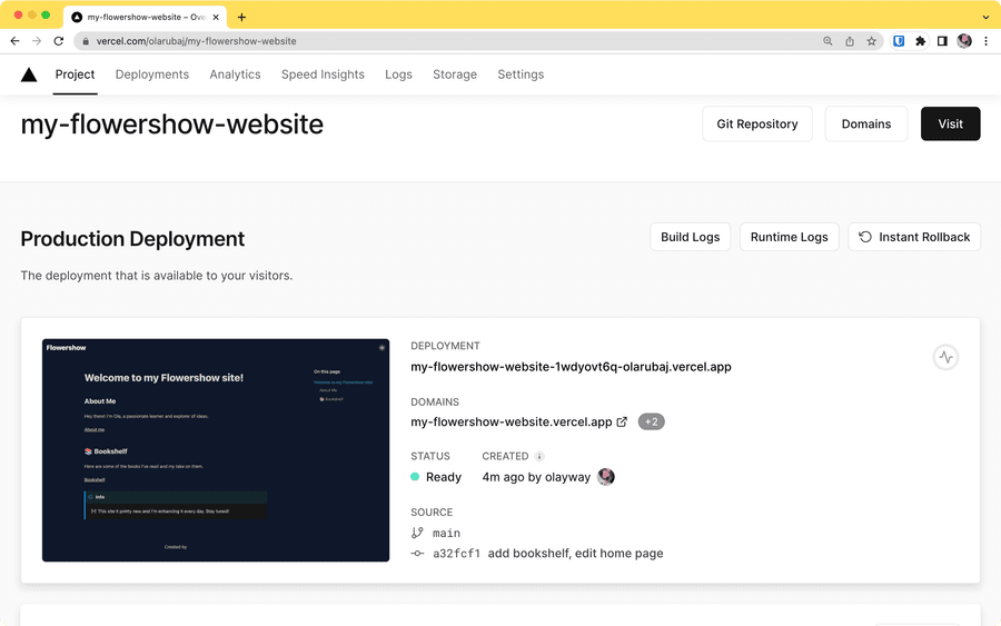vercel-project-dashboard
